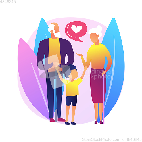 Image of Guardianship abstract concept vector illustration.