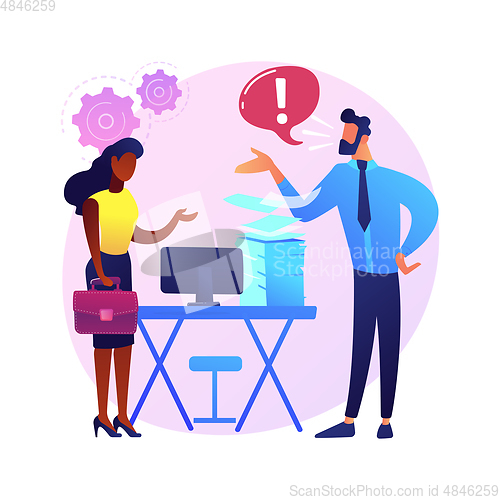 Image of Racial discrimination abstract concept vector illustration.