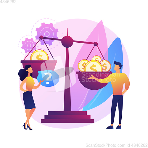 Image of Gender discrimination abstract concept vector illustration.