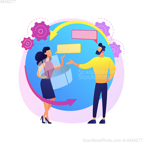 Image of Social Interaction Skills abstract concept vector illustration.
