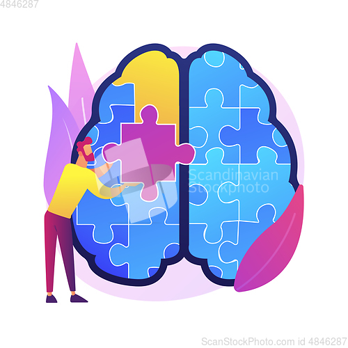 Image of Mindfulness abstract concept vector illustration.