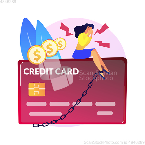 Image of Credit card abstract concept vector illustration.