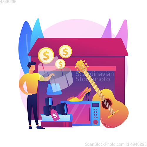 Image of Garage sale abstract concept vector illustration.