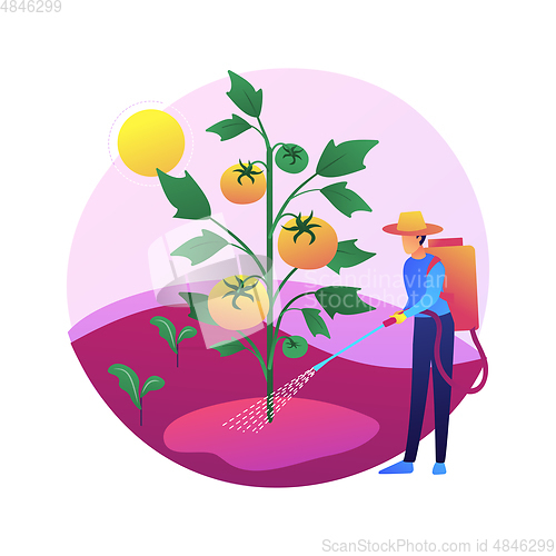 Image of Weed control abstract concept vector illustration.