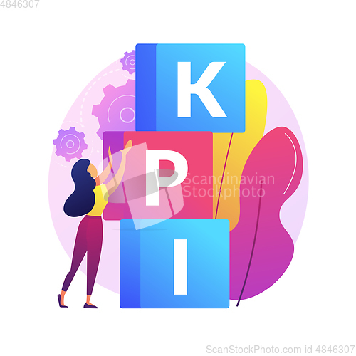 Image of KPI abstract concept vector illustration.