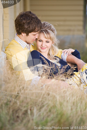 Image of Young caucasian couple in love