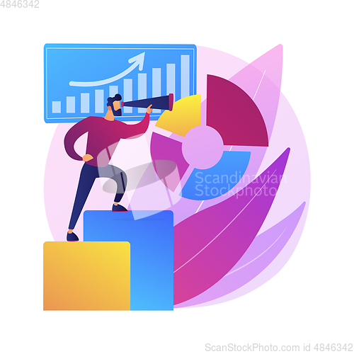 Image of Business Intelligence abstract concept vector illustration.