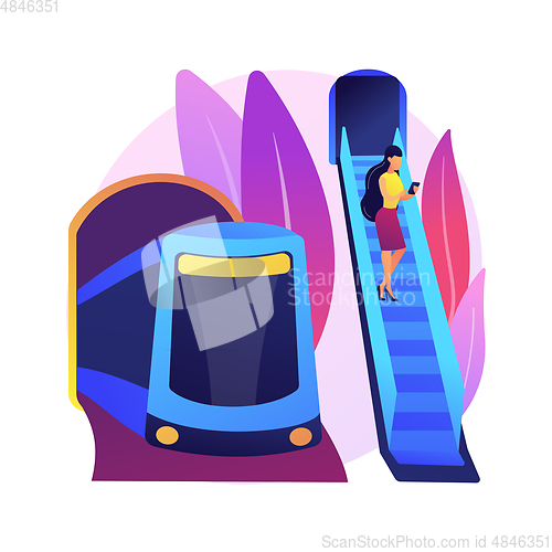 Image of Pipeline transport abstract concept vector illustration.