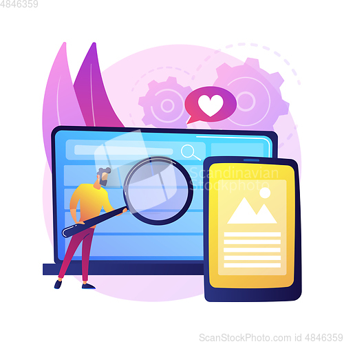 Image of Personification abstract concept vector illustration.