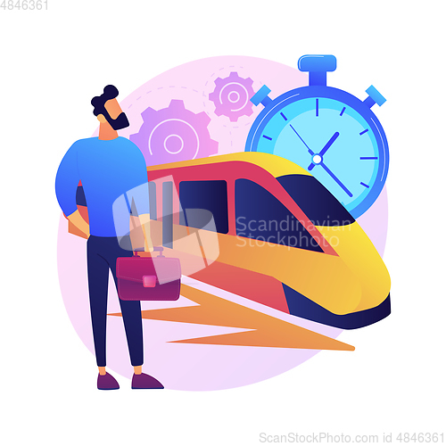 Image of High-speed transport abstract concept vector illustration.