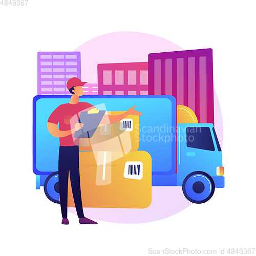 Image of Regional transport abstract concept vector illustration.