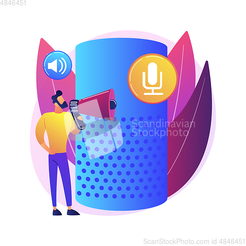 Image of Voice Control abstract concept vector illustration.