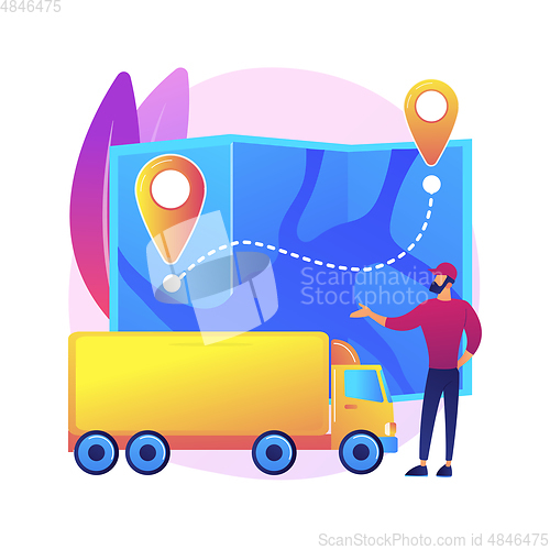 Image of National transport abstract concept vector illustration.