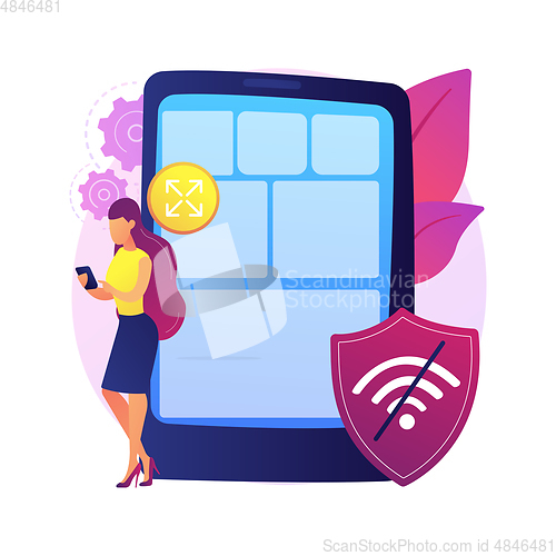 Image of Progressive web app abstract concept vector illustration.