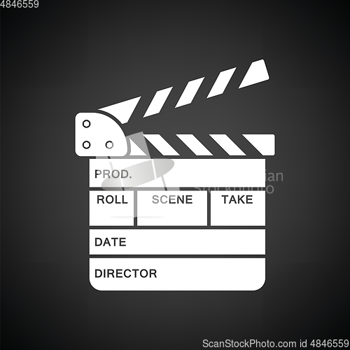 Image of Movie clap board icon