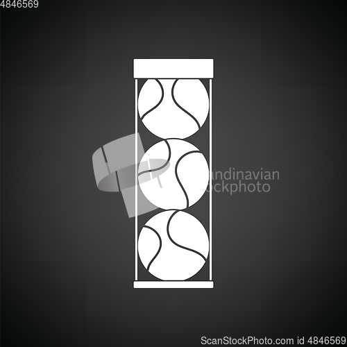 Image of Tennis ball container icon