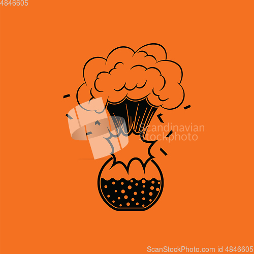 Image of Icon explosion of chemistry flask