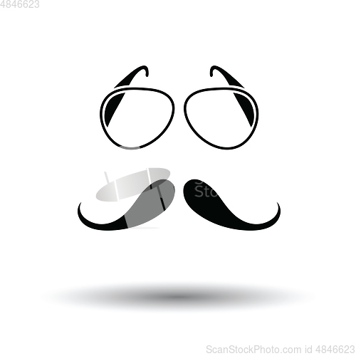 Image of Glasses and mustache icon