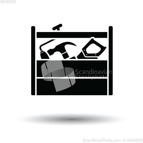 Image of Retro tool box icon