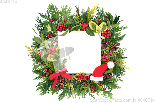 Image of Decorative Christmas Festive Background Composition