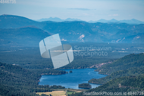 Image of Beautiful scenic nature views at spokane mountain in washington