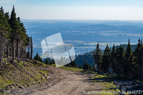 Image of Beautiful scenic nature views at spokane mountain in washington