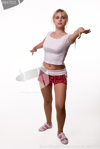 Image of Woman stretching 