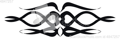 Image of A beautiful tattoo design vector or color illustration