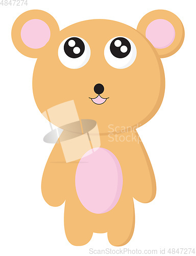 Image of Bear, vector color illustration.