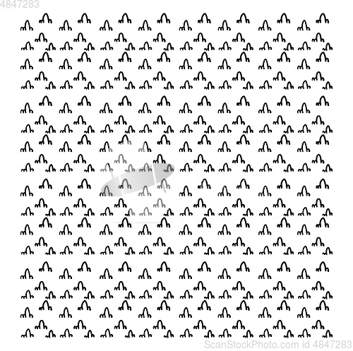 Image of Grass doodle vector or color illustration