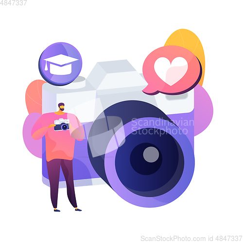 Image of Photography course vector concept metaphor.