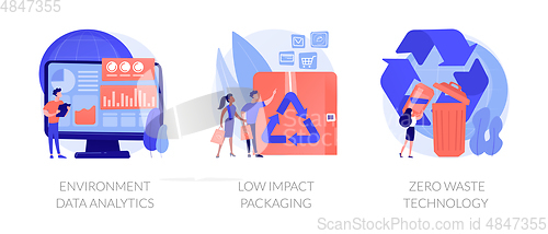 Image of Big data eco technology vector concept metaphors.