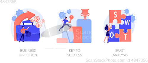 Image of Business strategy vector concept metaphors