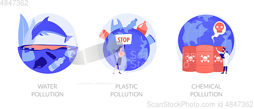 Image of World contamination vector concept metaphors