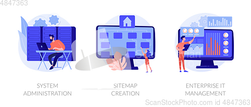 Image of Web administration vector concept metaphors