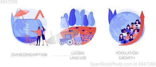 Image of Resource consumption vector concept metaphors