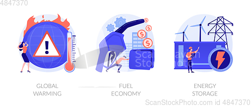 Image of Ecology problems vector concept metaphors.