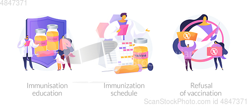 Image of Immunisation policy and implementation abstract concept vector i