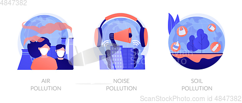 Image of Ecology problems vector concept metaphors