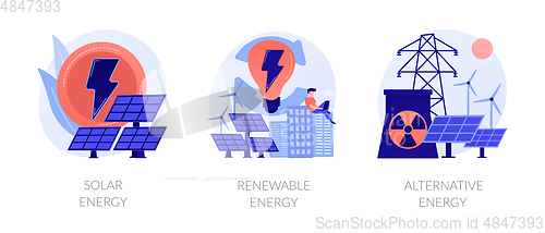 Image of Green energy technologies vector concept metaphors.