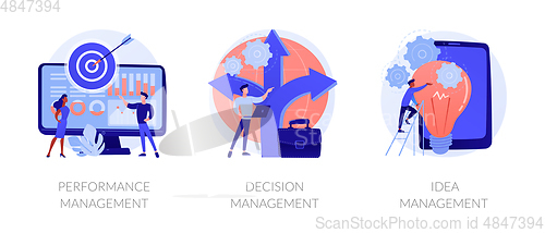 Image of Management solutions vector concept metaphors