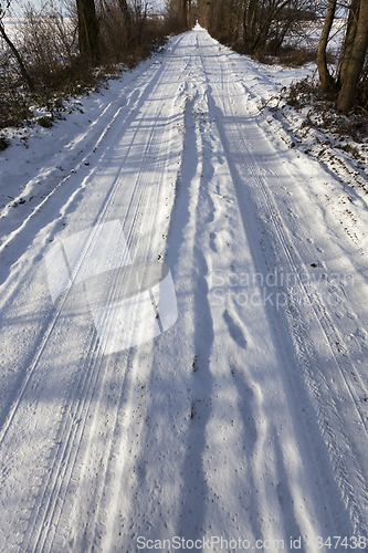 Image of Road under the snow