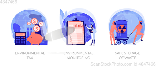 Image of Fighting environmental problems vector concept metaphors