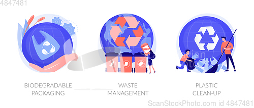 Image of Water pollution vector concept metaphors.