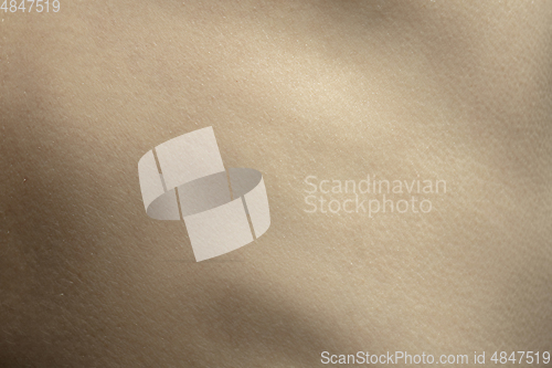 Image of Texture of human skin. Close up of well-kept caucasian human body