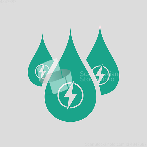 Image of Hydro energy drops  icon