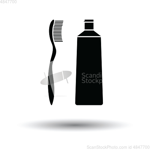 Image of Toothpaste and brush icon