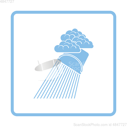 Image of Rainfall like from bucket icon