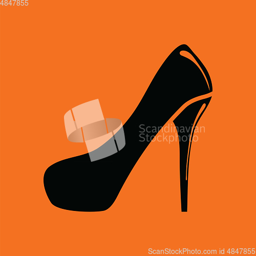Image of Female shoe with high heel icon