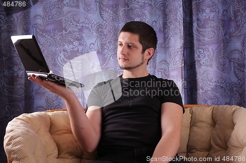 Image of Man and laptop